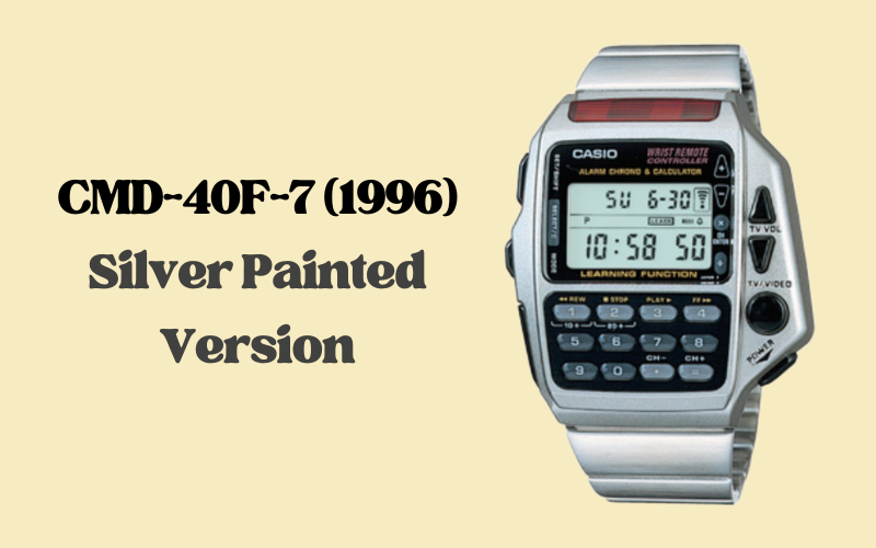 Casio CMD-40F-7 silver painted version released in 1996