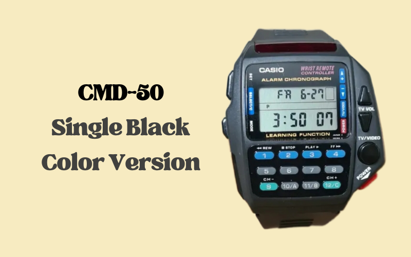 Casio CMD-50 single black color version with colorful keypad
