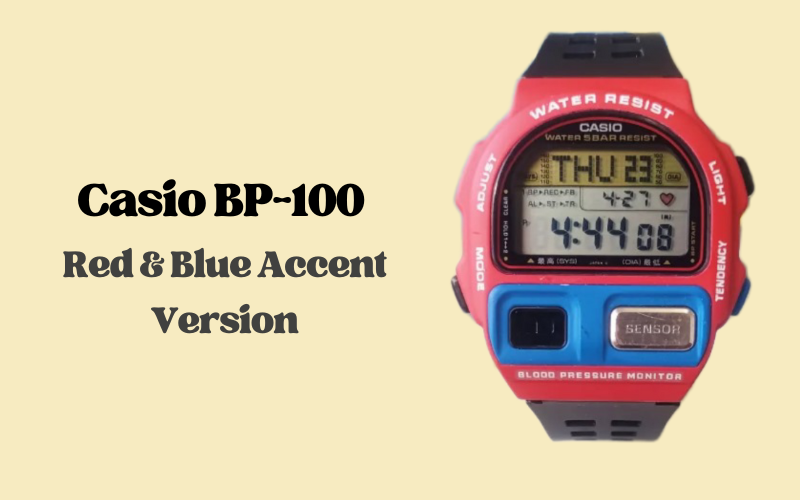 Casio BP-100 Red & Blue Accent Version