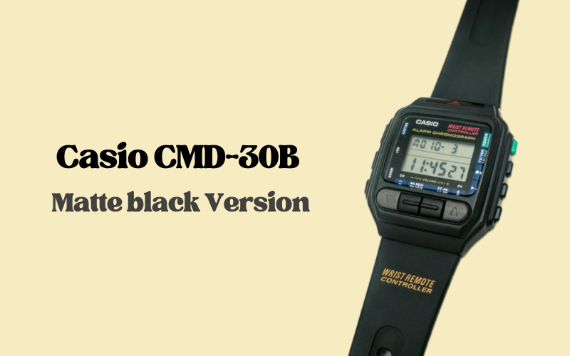 Casio CMD-30B matte black version – vintage wrist remote controller digital watch
