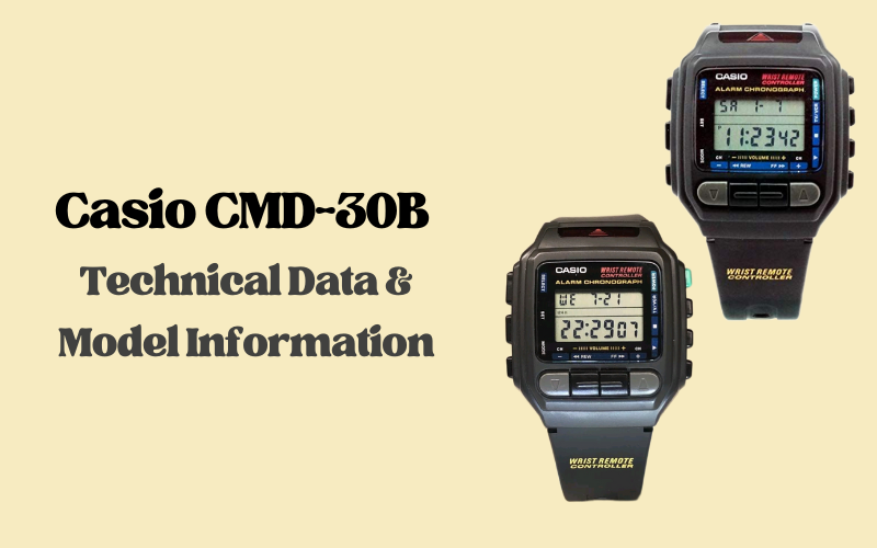 Casio CMD-30B – Technical Data & Model Information