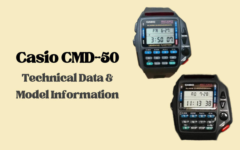 Casio CMD-50 – Technical Data & Model Information