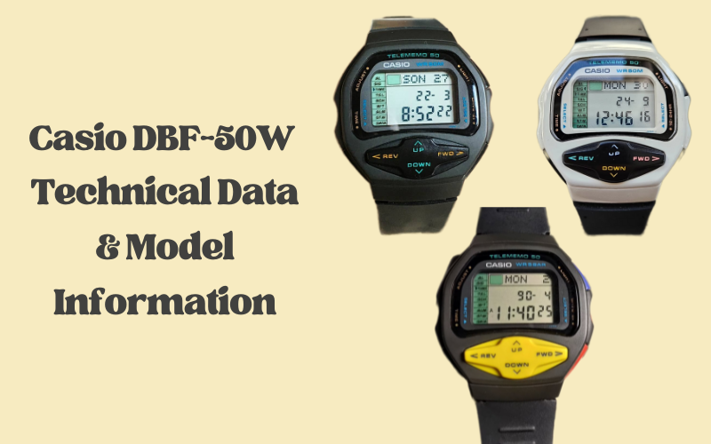 Casio DBF-50W – Technical Data & Model Information