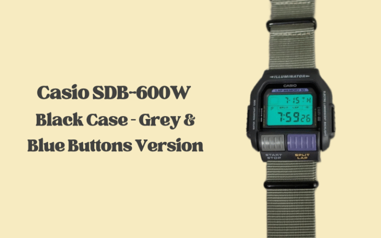 Casio SDB-600 – Technical Data & Model Information - casiorestore.com