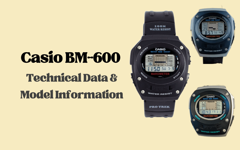 Casio BM-600 – Technical Data & Model Information