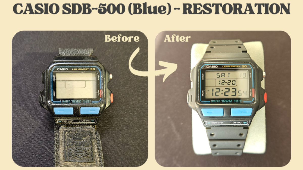 Casio SDB-500 (Blue) - Restoration - casiorestore.com