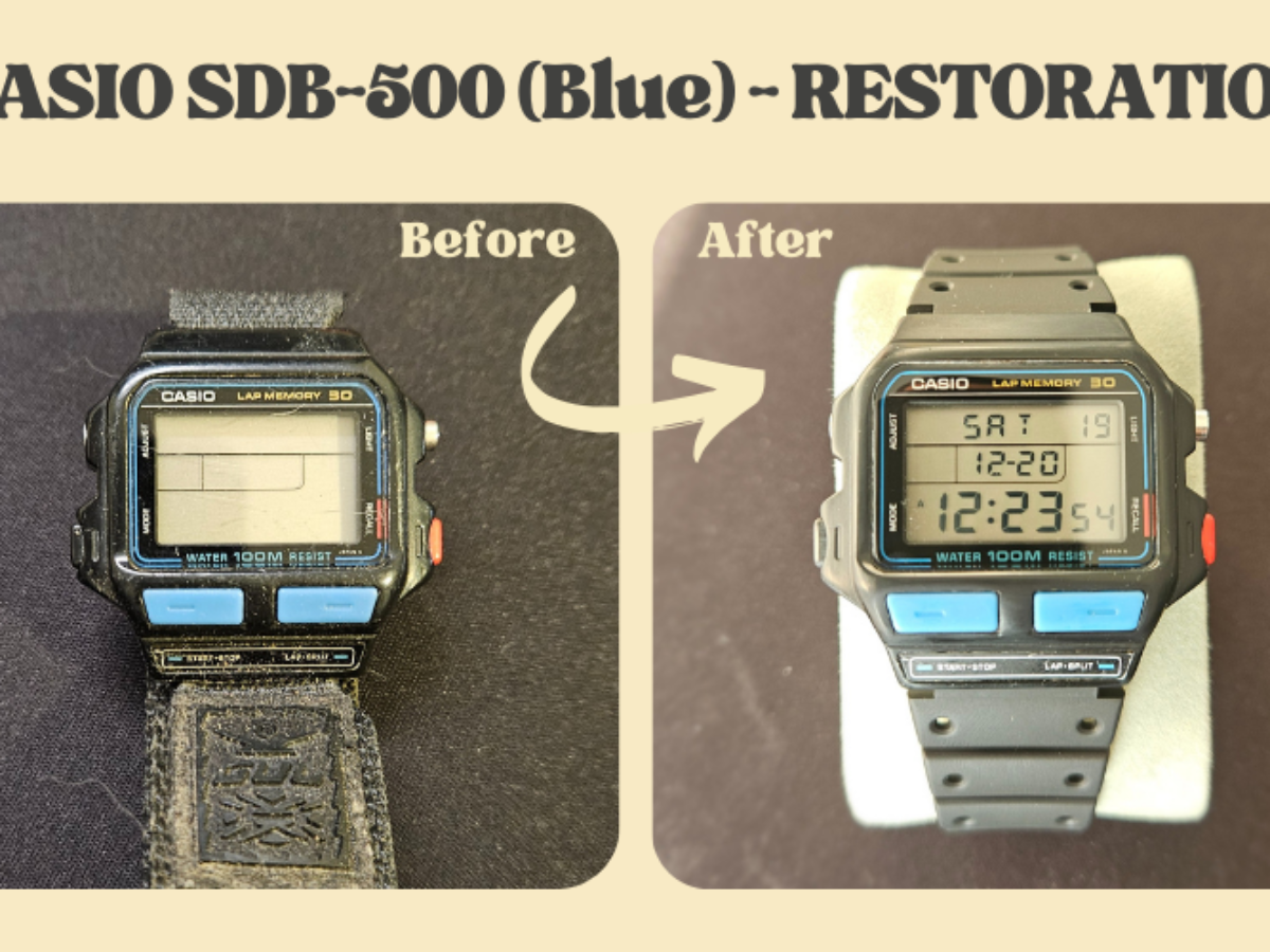 CASIO-SDB-500-Blue-RESTORATION