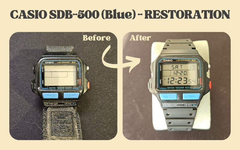 Casio SDB-500 (Blue) – Restoration