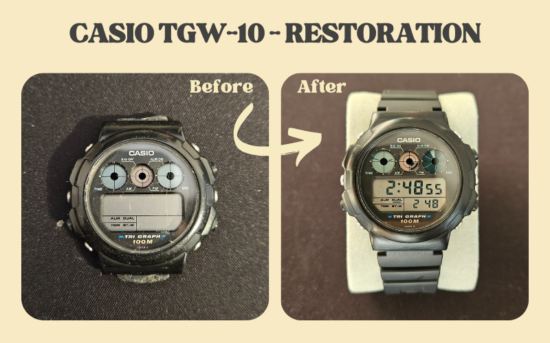 Casio TGW-10 (Black Dial) – Restoration