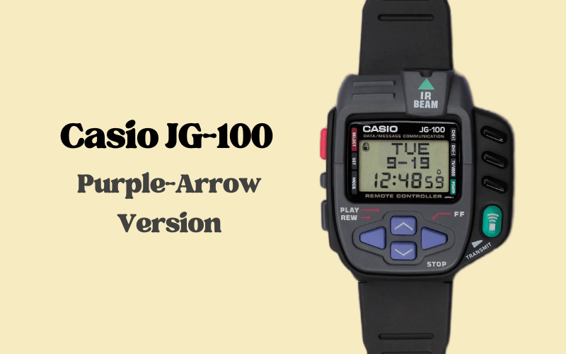 Casio JG-100 Purple-Arrow version with purple buttons and IR remote function.