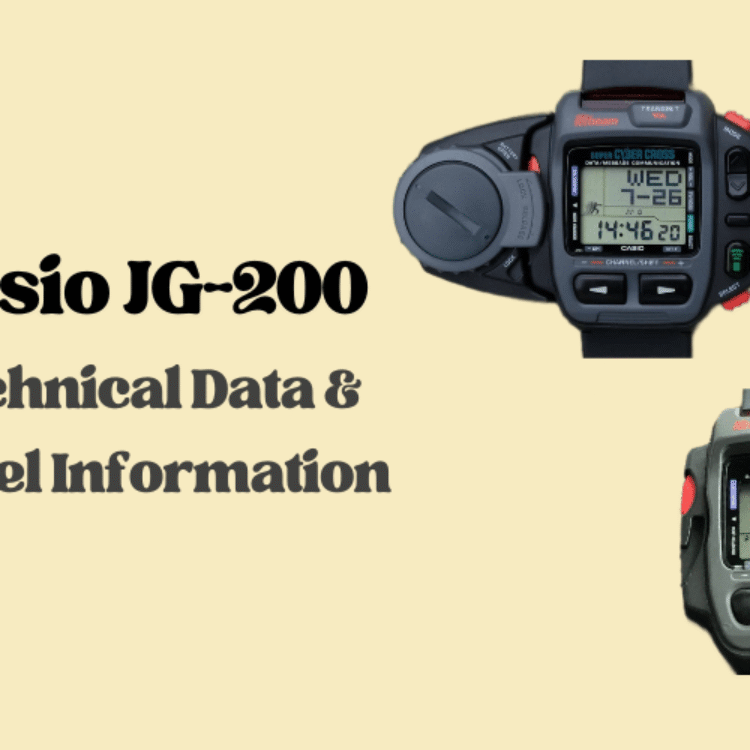 Casio JG-200 – Technical Data & Model Information - casiorestore.com