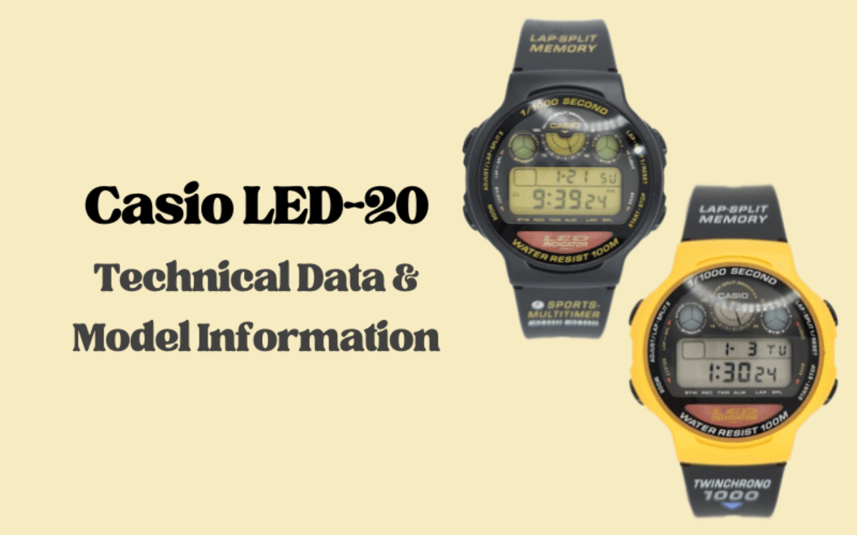 Casio LED-20 – Technical Data & Model Information - casiorestore.com
