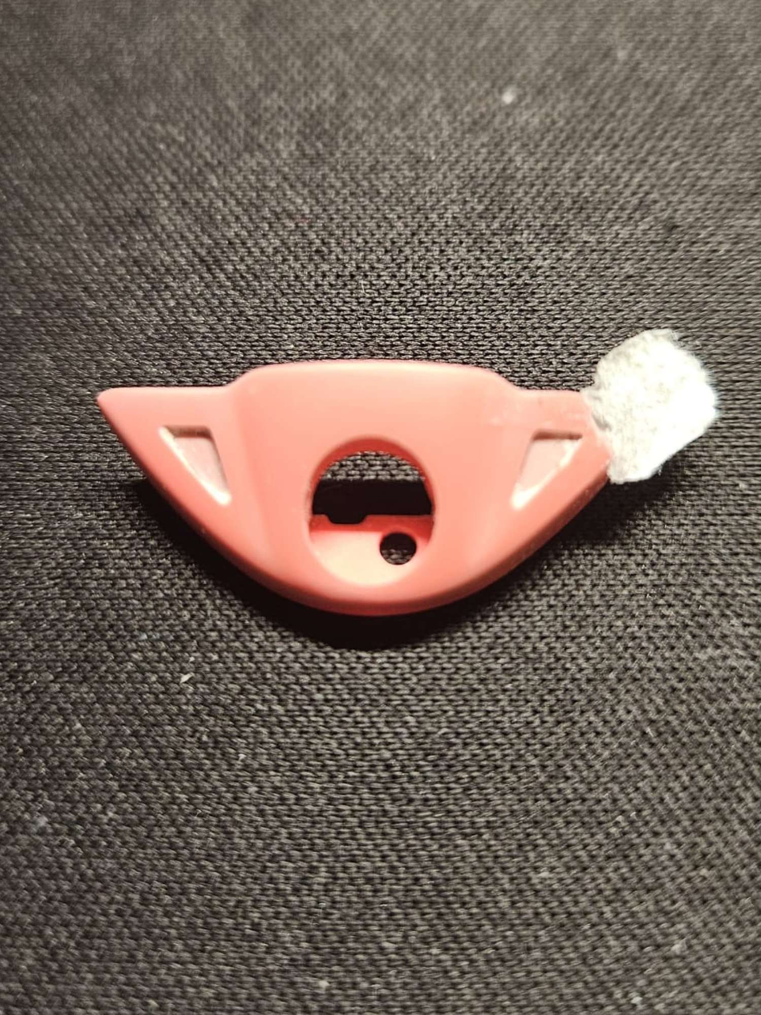 Casio TS-200 pink plastic lower cover removed during watch disassembly restoration