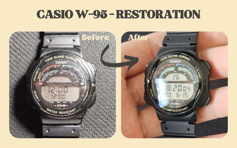 Casio W-95 – Restoration